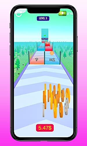 Money Atm Run Rush 3D Coin Roll Bridge Runner Race Challenge - Collect & Stack Coins to Become Rich Math Sort Master Puzzle Game
