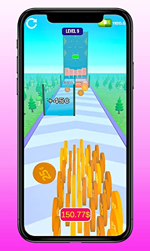 Money Atm Run Rush 3D Coin Roll Bridge Runner Race Challenge - Collect & Stack Coins to Become Rich Math Sort Master Puzzle Game