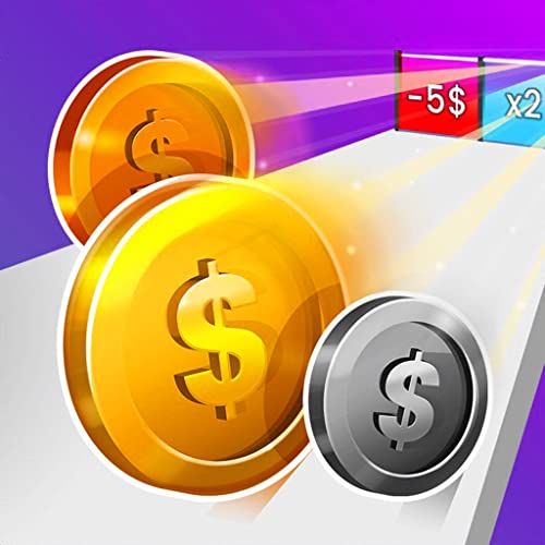 Money Atm Run Rush 3D Coin Roll Bridge Runner Race Challenge - Collect & Stack Coins to Become Rich Math Sort Master Puzzle Game