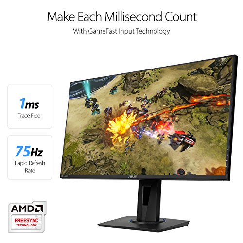 Monitor ASUS 27'' VG275Q FREESYNC Gaming 16:9,1MS,VGA,HDMI,Display Port,Altavoces
