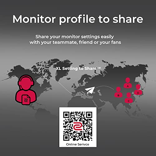 Monitor para juegos BenQ ZOWIE XL2540K de 24.5 pulgadas y 240 Hz, Base más pequeña, Regulación flexible de altura e inclinación, XL Setting to Share, Menú rápido personalizable
