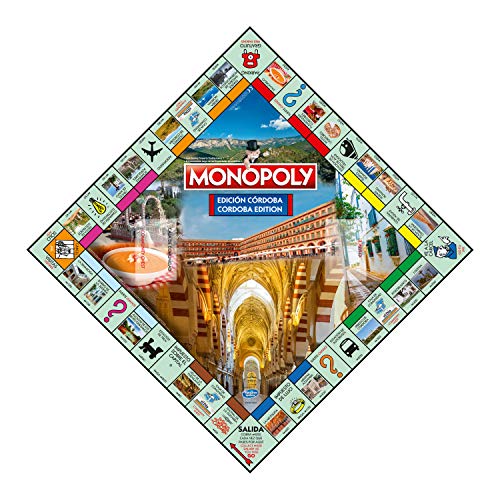 Monopoly de Córdoba - Juego de Mesa de las Propiedades Inmobiliarias - Versión bilingüe en Castellano e Inglés
