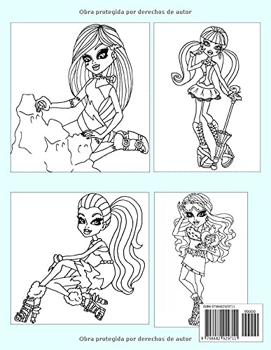 Monster High Libro de Colorear: Un excelente libro de colorear para la relajación y la creatividad
