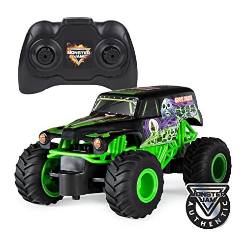 Monster Jam, Auténtica Excavadora de Tumba RC, Escala 1:24, 2.4 GHz, para Edades de 4 años en adelante Authentic Digger, 14.3 x 28.57 x 14.94 cm (Spin Master 6044955)