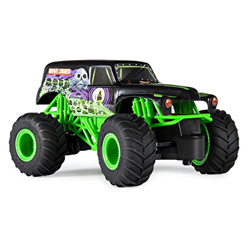 Monster Jam, Auténtica Excavadora de Tumba RC, Escala 1:24, 2.4 GHz, para Edades de 4 años en adelante Authentic Digger, 14.3 x 28.57 x 14.94 cm (Spin Master 6044955)