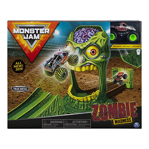 Monster Jam- Monster Jam-6053298-Original Spielset mit exklusivem Truck, Maßstab Madness-Camión Monstruo Zombi (Escala 1:64), Multicolor (Spin Master 20103383-6053298) , color/modelo surtido
