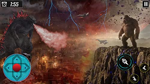 Monster Kaiju Godzilla VS King Kong City Destruction Simulator 3D