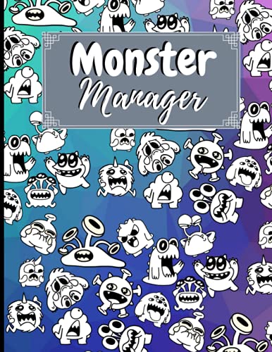 Monster Manager: Undated Weekly Planner, Cute Quirky Colourful, Gift For Moms / Dads / Parents / Friends.