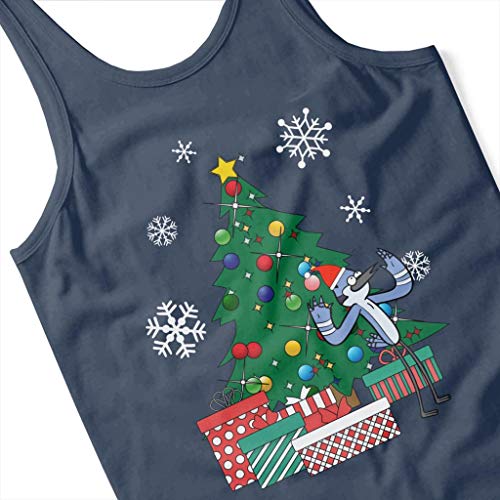 Mordecai Around The Christmas Tree Regular Show Men's Vest