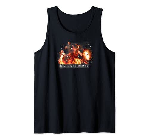 Mortal Kombat X Scorpio Flames Camiseta sin Mangas