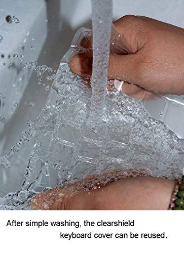 MOSISO Cubierta del Teclado Protectora Compatible con MacBook Pro 13, 15 Pulgadas (con/sin Pantalla Retina)/Compatible con MacBook Air 13 Pulgadas(Versión 2010-2017)(EU Layout),Claro