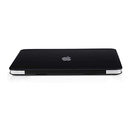 MOSISO Funda Dura Compatible con MacBook Pro 13 Pulgadas con CD-ROM A1278 (Versión 2012/2011/2010/2009/2008), Ultra Delgado Carcasa Rígida Protector de Plástico Cubierta, Negro