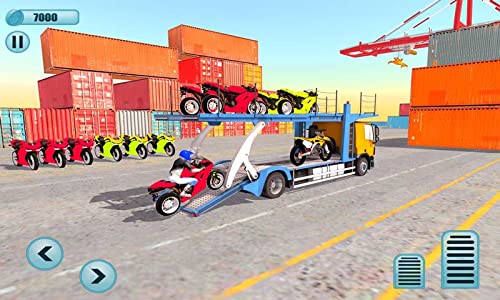 Motorcycle Transporter Truck: Bike Transport Games