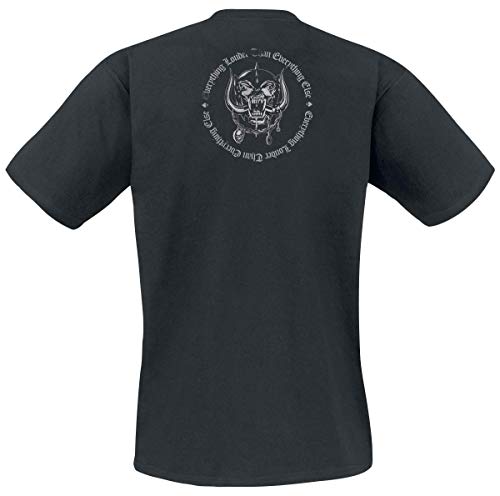 Motörhead Iron Cross Swords Hombre Camiseta Negro M, 100% algodón, Regular