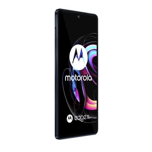 motorola edge 20 pro (Pantalla 6.7" 144Hz HDR10+ OLED, Qualcomm Snapdragon 870, TurboPower™, cámara 108MP, Super Zoom 50x, batería 4500 mAH, Dual SIM, 12/256GB, Android 11), Azul [Versión ES/PT]