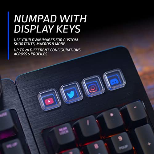 MOUNTAIN Everest MAX Gaming Tastatur - MX Brown, ANSI, US-Layout, Negro