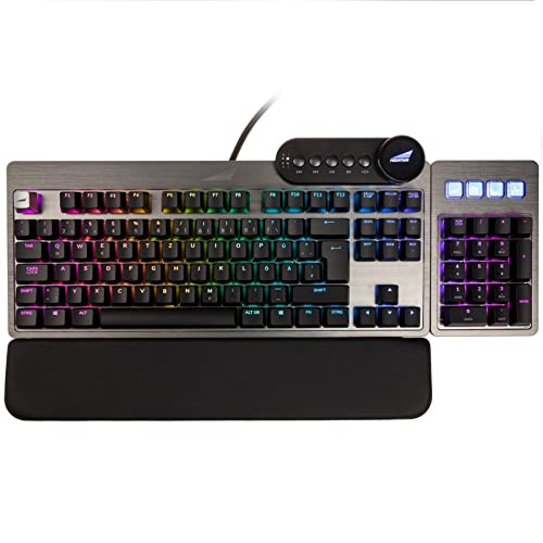 MOUNTAIN Everest MAX Gaming Tastatur - MX Brown, ISO, DE-Layout, Gris, Negro