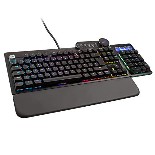 MOUNTAIN Everest MAX Gaming Tastatur - MX Rojo, ISO, FR-Layout, Negro