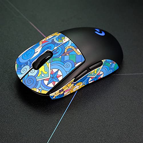 Mouse Lagarto Skins Auto Skuck Suck Swell Sweat Pegatina Piezas Patines para Logitech G Pro Wireless G Pro X Superlight Gaming Mouse Múltiple Cinte Grip Set (Color : 1, Model : G Pro X Superlight)