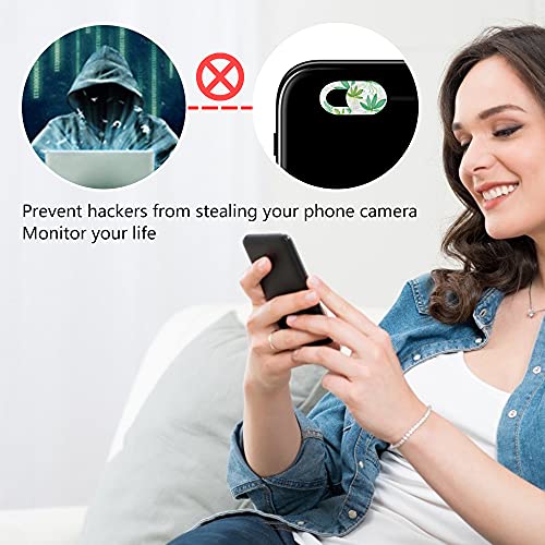 Mousyee Cubierta Webcam, Tapa Webcam, Cubierta Protectora para Cámara al Navegar por Internet Cubierta de Privacidad de Cámara Web con Patrón de Flores para Computadora Portátil Teléfono, 10 Piezas