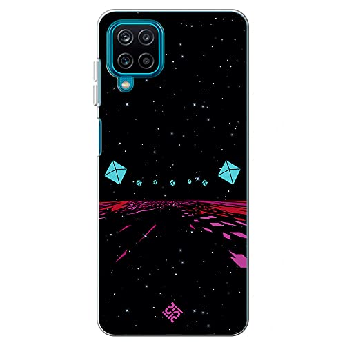 Movilshop Funda para [ Samsung Galaxy A12 / M12 ] Cine Fantástico [ Odisea En El Espacio Viaje ] de Silicona Flexible Transparente Carcasa Case Cover Gel para Smartphone.