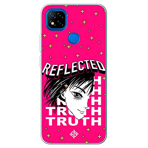 Movilshop Funda para [ Xiaomi Redmi 9C ] Dibujos Frikis [ Chica Manga Reflected Truth ] de Silicona Flexible Transparente Carcasa Case Cover Gel para Smartphone.