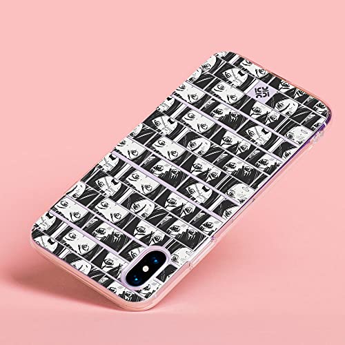 Movilshop Funda para [ Xiaomi Redmi 9C ] Dibujos Frikis [ Ojos Estilo Manga - Concepto de Historieta ] de Silicona Flexible Transparente Carcasa Case Cover Gel para Smartphone.