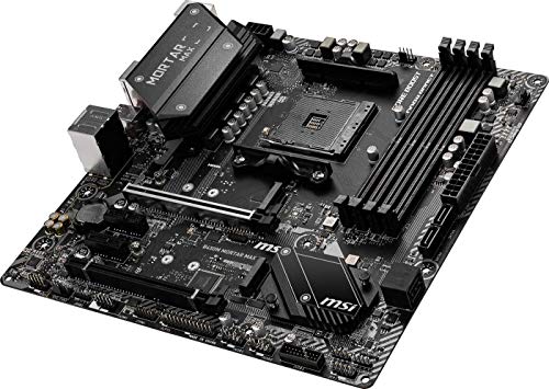 MSI B450M MORTAR MAX placa base mATX, AM4, DDR4, LAN, USB 3.2 Gen2, TYPE-C, M.2, Mystic Light Sync, HDMI, Display Port, AMD RYZEN 1, 2 y 3 generación Ready (Reacondicionado)