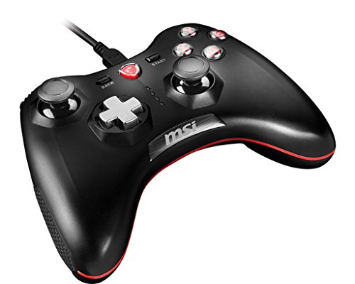 MSI Force GC20 - Mando con Cable USB con Cruz Intercambiable para PC con Windows y Smartphones Android