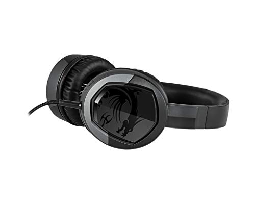 MSI Immerse GH30 V2 Auriculares Gaming Plegables, con Micrófono, Ligeros, Color Negro