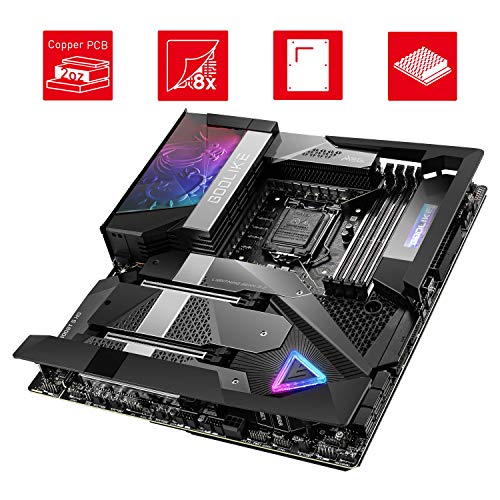 MSI MEG Z590 GODLIKE Placa Base Gaming E-ATX - Soporta Procesadores Intel Core 11th Gen, LGA 1200 - OLED y RGB, 20 Phase 90A VRM, DDR4 Boost (5600MHz/OC), 2 x PCIe 4.0 x16, 4 x M.2 Gen4/3 x4, Wi-Fi 6E