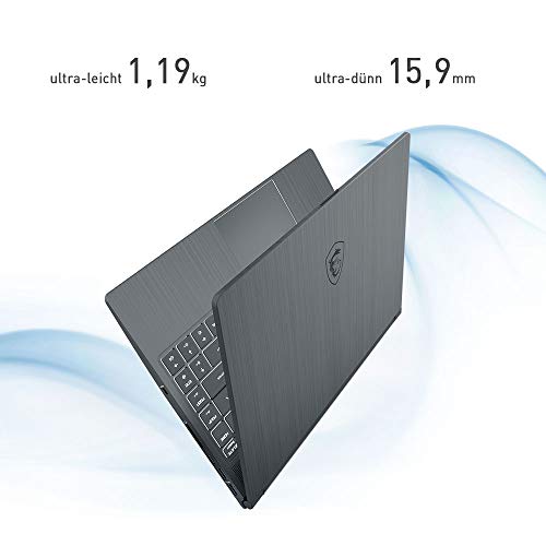 msi Modern A10M-669 Gris Portátil 39,6 cm (15.6") 1920 x 1080 Pixeles 10th Gen Intel® Core i5 8 GB DDR4-SDRAM 512 GB SSD Windows 10 Home Modern A10M-669, 10th Gen Intel® Core i5, 1,6