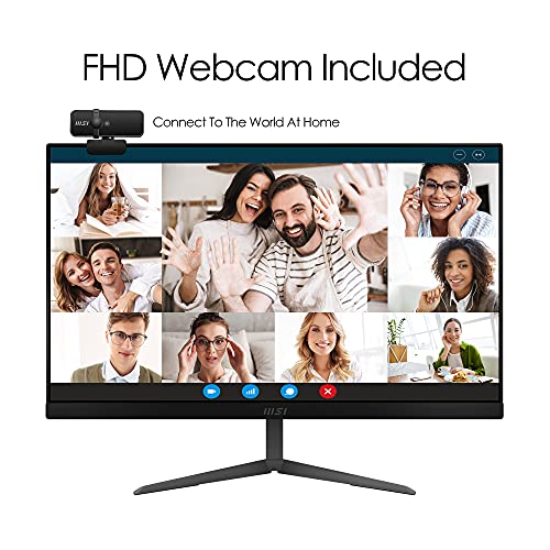 MSI Modern AM241 11M-014EU All-in-One PC -Panel IPS FHD 23.8", 11th Gen Intel Core i5-1135G7 CPU, 8GB DDR4 RAM, 256GB M.2 SSD, Wi-Fi 6, Teclado y Ratón Inalámbricos, Windows 10 Home, Negro