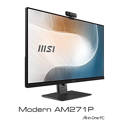 MSI Modern AM271P 11M-025EU - Ordenador All In One de 27" FullHD (1920x1080 pixeles, Intel Core i7-1165G7, Anti-Glare, Windows 10 Home) Color negro