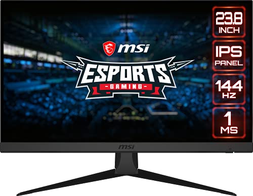 MSI Optix G242 - Monitor Gaming 23.8" FullHD 144Hz ( 1920 x 1080p, 1ms de respuesta, ratio 16:9, panel IPS, brillo 250nits, antiglare) negro