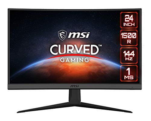 MSI Optix G24C6 - Monitor curvo Gaming de 23.6" LED FullHD 144Hz (1920x1080p, Ratio 16:9, Panel VA, Anti-Glare) negro, compatible con consolas