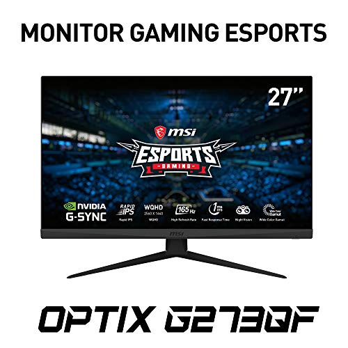 MSI OptiX G273QF - Monitor de 27" (69 cm) (16:9, Rapid IPS, 2560 x 1440 WQHD, 1000:1)