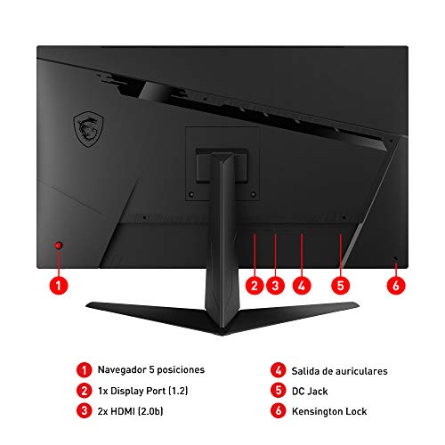 MSI OptiX G273QF - Monitor de 27" (69 cm) (16:9, Rapid IPS, 2560 x 1440 WQHD, 1000:1)