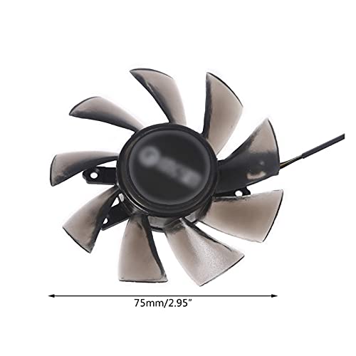 MSRRY K1KF 2 Pcs 75 mm/2.95in T129215BU VGA Fan Apto for Galax GTX 1060 1060 GTX KFA2 Tarjeta gráfica Ventilador de 4 Pines 12V 0.50a