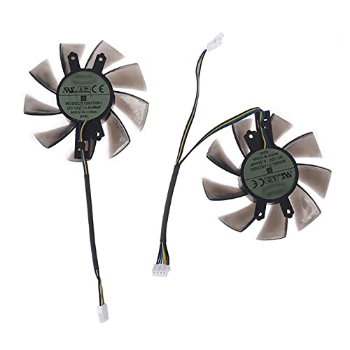 MSRRY K1KF 2 Pcs 75 mm/2.95in T129215BU VGA Fan Apto for Galax GTX 1060 1060 GTX KFA2 Tarjeta gráfica Ventilador de 4 Pines 12V 0.50a