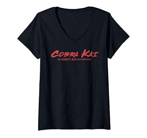 Mujer Cobra Kai The Karate Kid Saga Continues Camiseta Cuello V