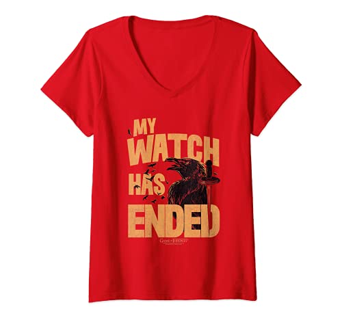Mujer Game of Thrones My Watch Has Ended Camiseta Cuello V