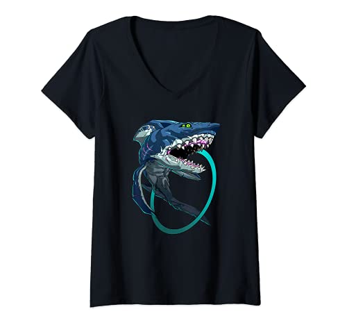 Mujer Sea of Thieves The Megalodon Camiseta Cuello V Mujer Sea of Thieves The Megalodon Camiseta Cuello V