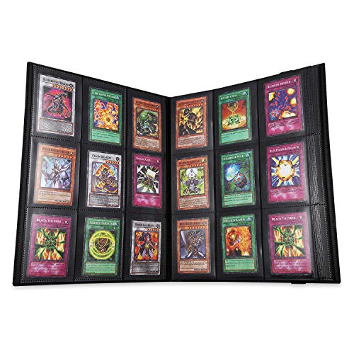 MUROAD Álbumes para Cartas Coleccionables, Tarjeta de Comercio Álbum 9 Bolsillos-20 Páginas para un Máximo de 360 Cartas, Carpeta de Titular de Tarjetas para Pokémon (Rojo)