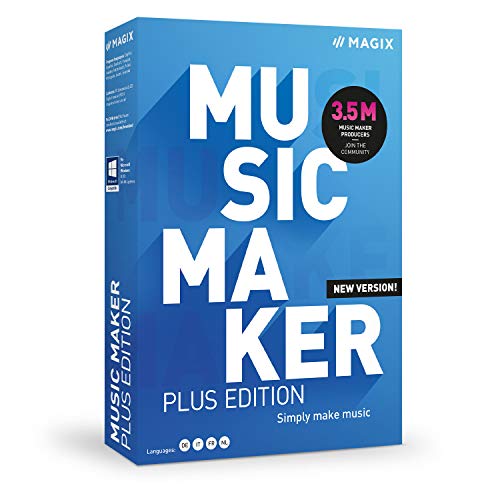 Music Maker - 2021 Plus Edition - Your Own Song with Only 5 Clicks|Plus|Multiple|Limitless|PC|Disc|Disc