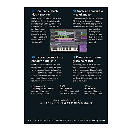 Music Maker - 2021 Premium Edition - More Sounds More Possibilities - Just Make Music | Plus|Multiple|Limitless|PC|Disc|Disc