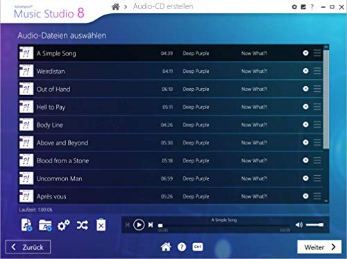 Music Studio 8 - Recorder and Editor - professional sound studio for recording, editing and playing all common audio files: WAV, AIFF, FLAC, MP2, MP3, OGG for Windows 10, 8.1, 7