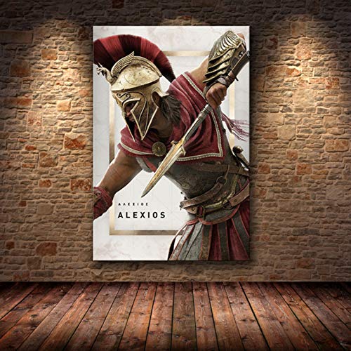 muyichen Impresión En Lienzo The Assassin'S Creed Odyssey Origins Poster Decoración Pintura En HD Lienzo Lienzo Arte Pintura Carteles Impresiones Ra377 40X60Cm Sin Marco