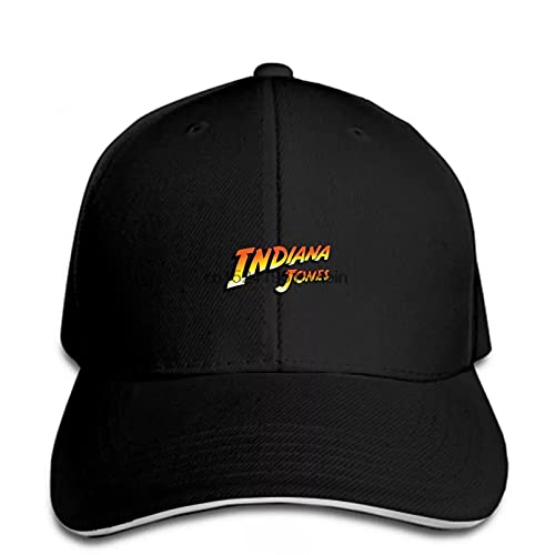 MWLSW Clásico Gorra de béisbol Indiana Jones Logo Hombres Mujeres Sombrero Snapback con Estampado Divertido Pico Regalos Deportivos Aire Libre para Amantes Hip-Hop