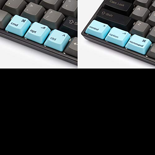 MXMYFZ OEM Caliente sublimación tecla Clave, Apple Mac 9 Clave Kit, Suplemento Teclas de Comando de opción Teclas de Control Teclas adicionales,Light Blue